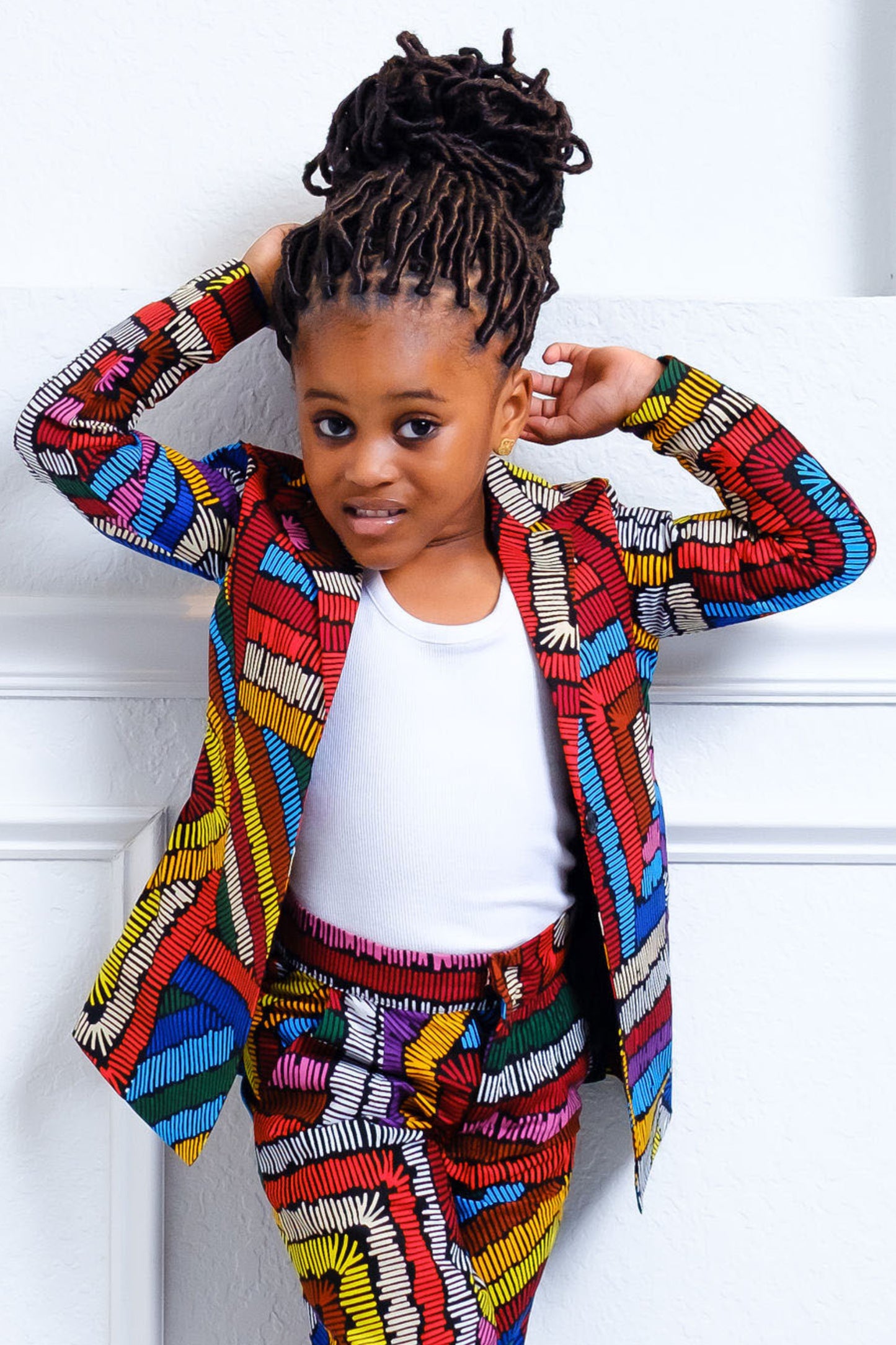 Moroti Girl's African Print Jacket