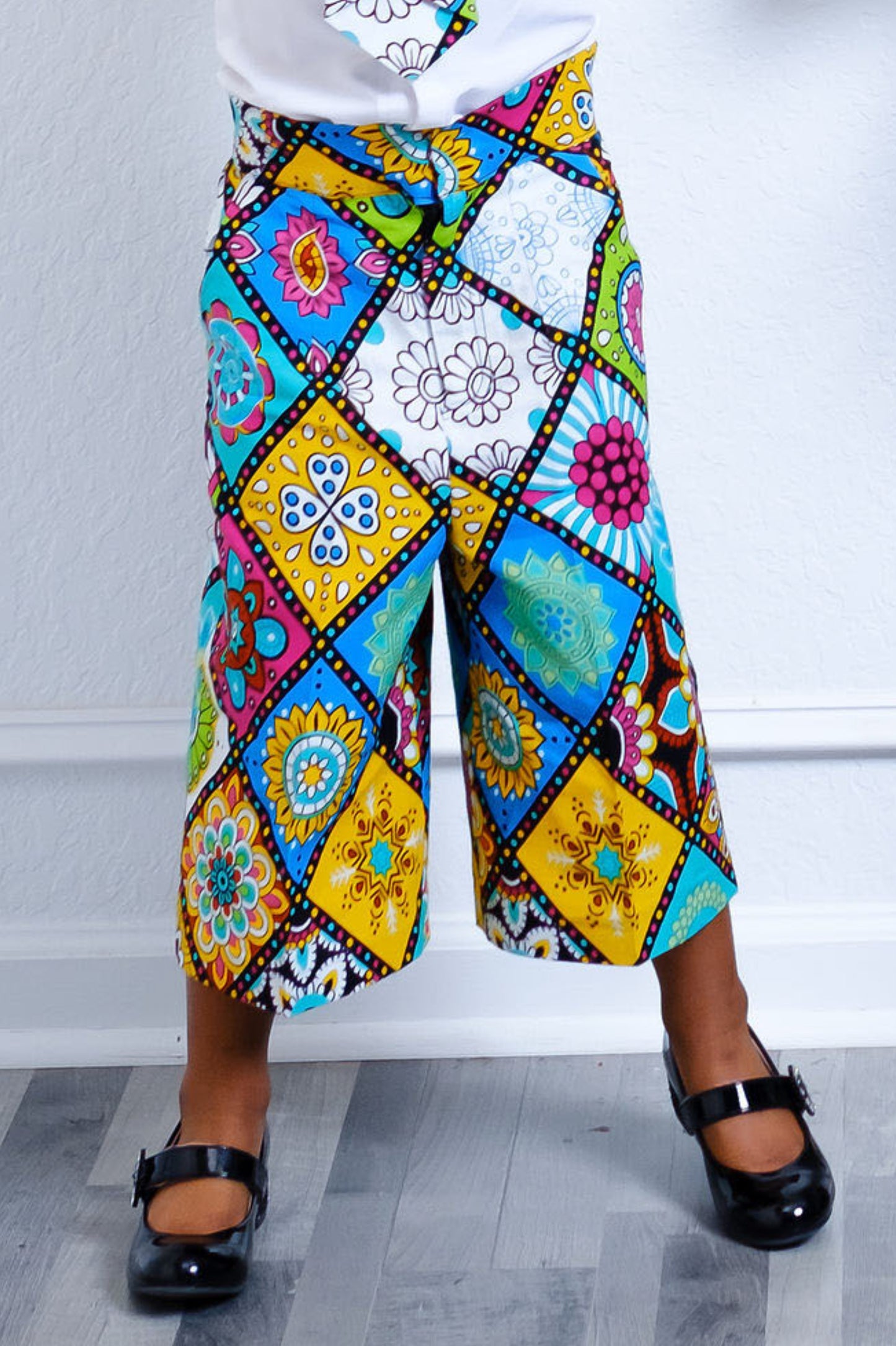 Bimbo Girl's African Print Pant