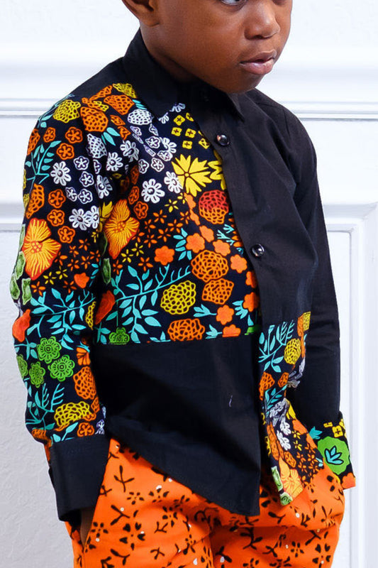 Lope Boy's African Print Shirt