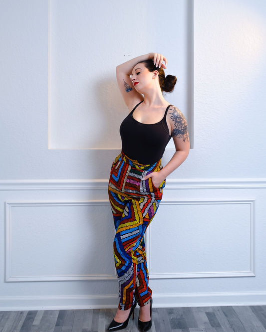 Moroti  Women African Print Pant