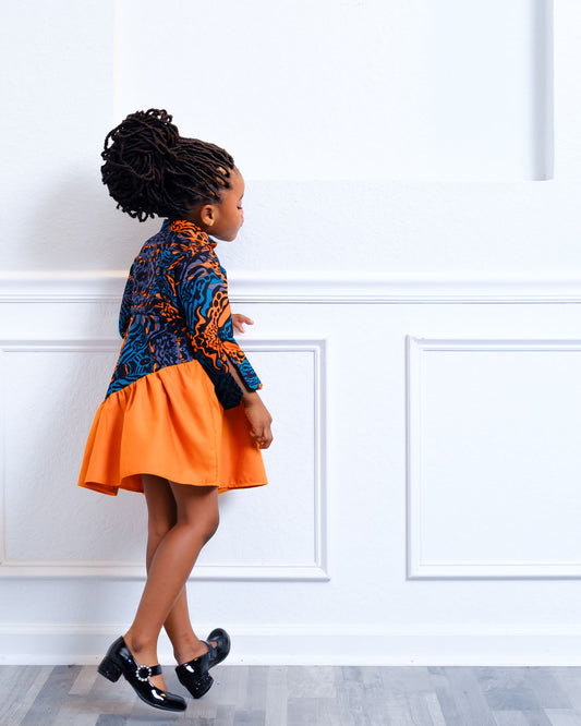 Sandy Baby Girl's African Print Dress