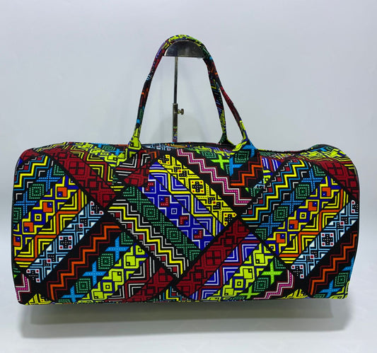 Dara African Print Duffel Bag